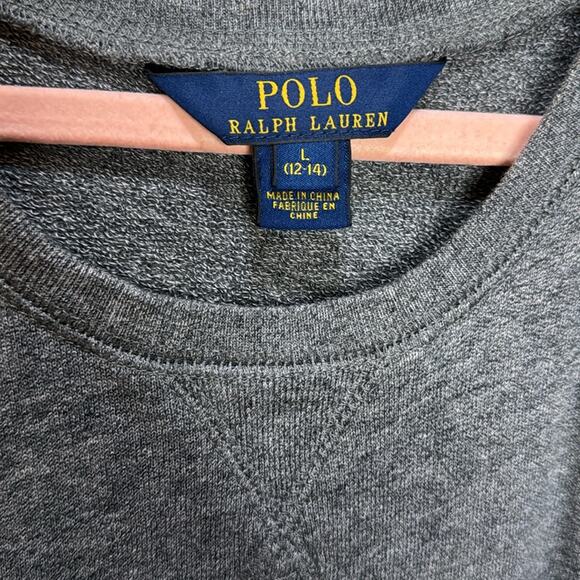 Polo by Ralph Lauren Drop Waist Sweater Dress - Gray Size L (12-14) - Picture 3 of 5